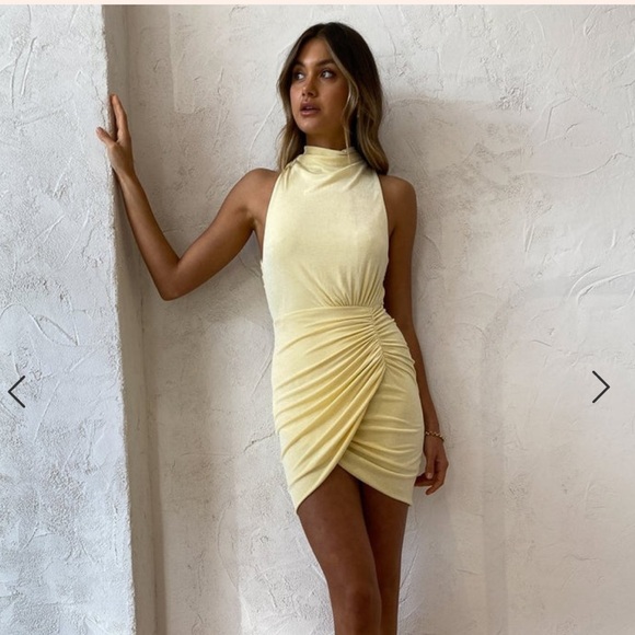 Significant Other Novara Dress NWT in Lemon - Picture 4 of 5